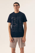   Piżama Męska Model Surf 42598-59X Navyy - Henderson 