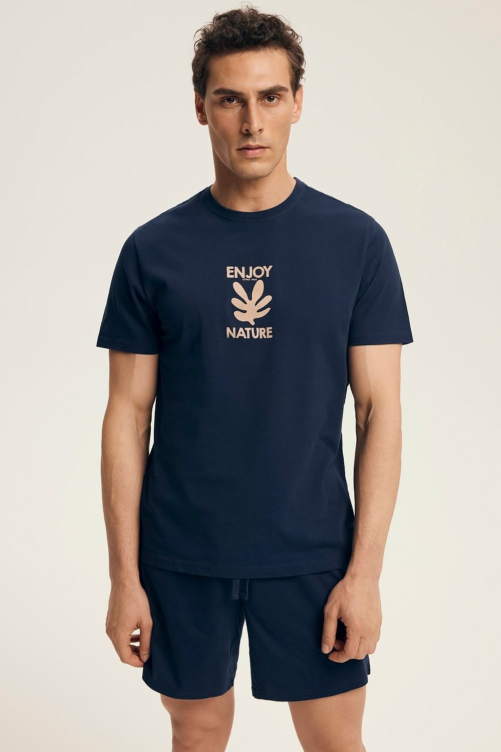   Piżama Męska Model Legend 43462-59X Navy - Henderson 