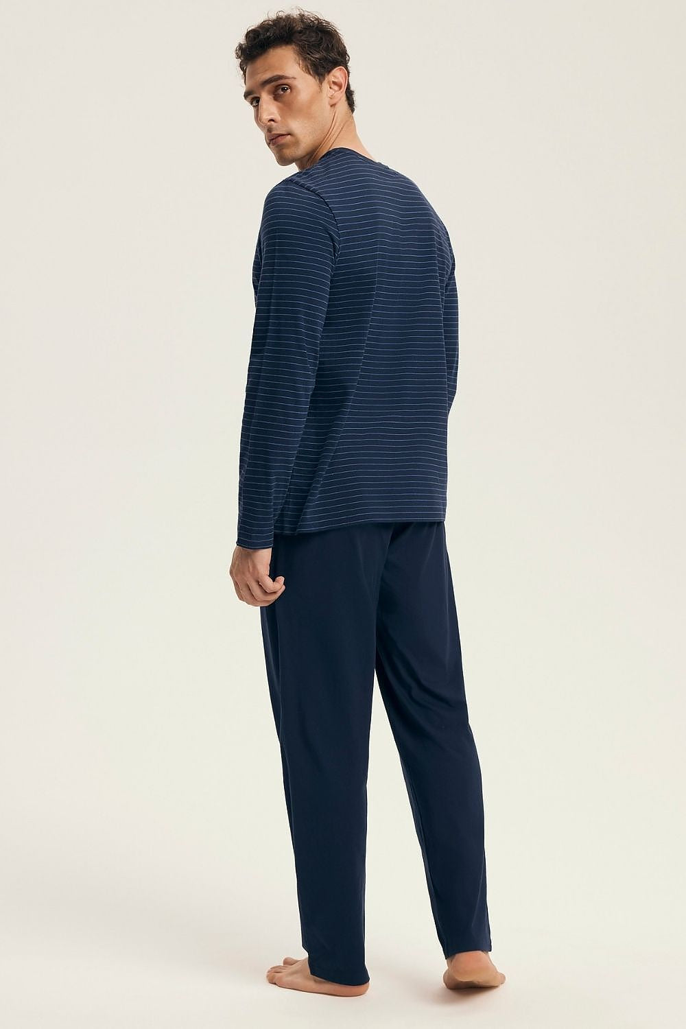   Piżama Męska Model New 43455-59X Navy - Henderson 