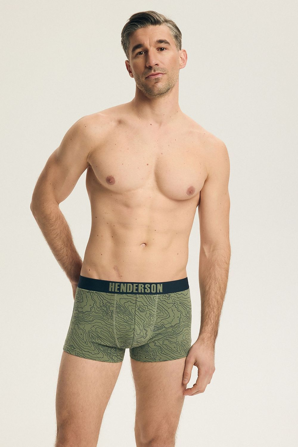   Komplet Bokserki Męskie Model Lap 43385 2pack Navy/Green - Henderson 