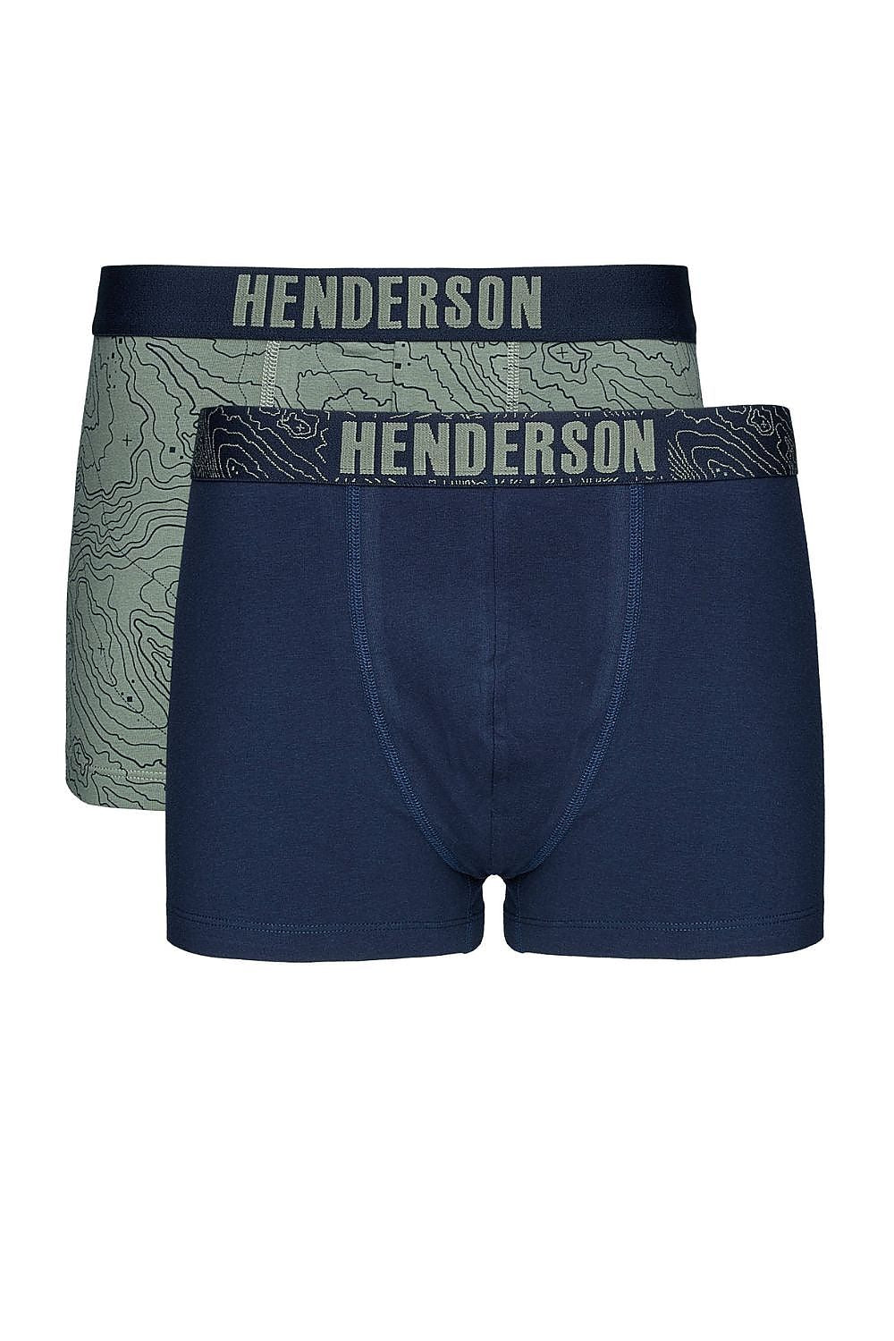   Komplet Bokserki Męskie Model Lap 43385 2pack Navy/Green - Henderson 