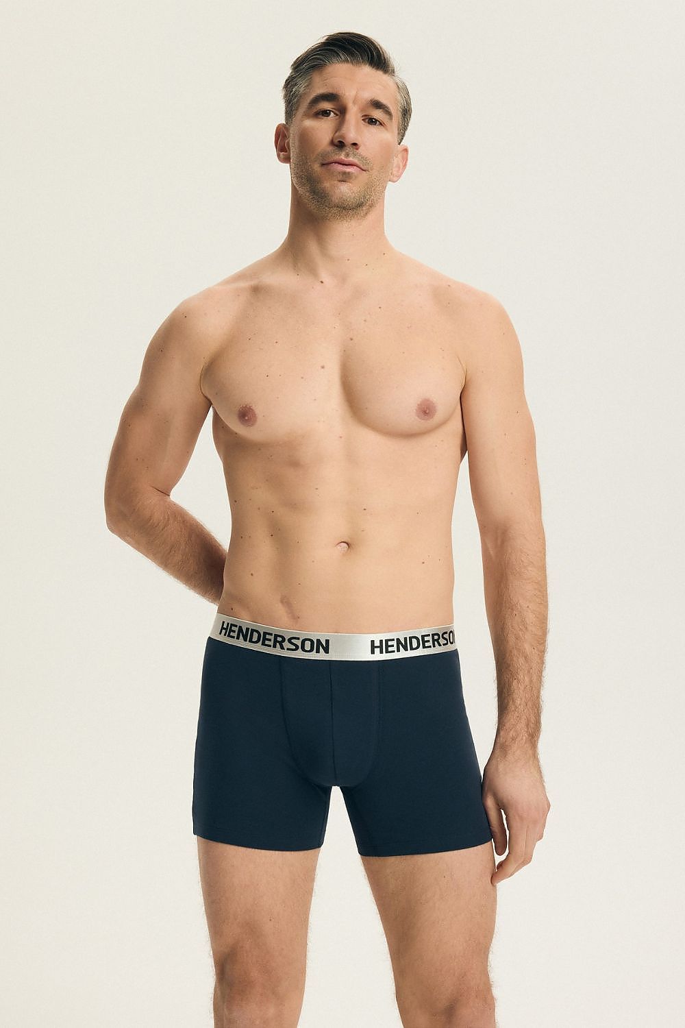  Komplet Bokserki Męskie Model Bow 44527 2pack Navy/Blue - Henderson 