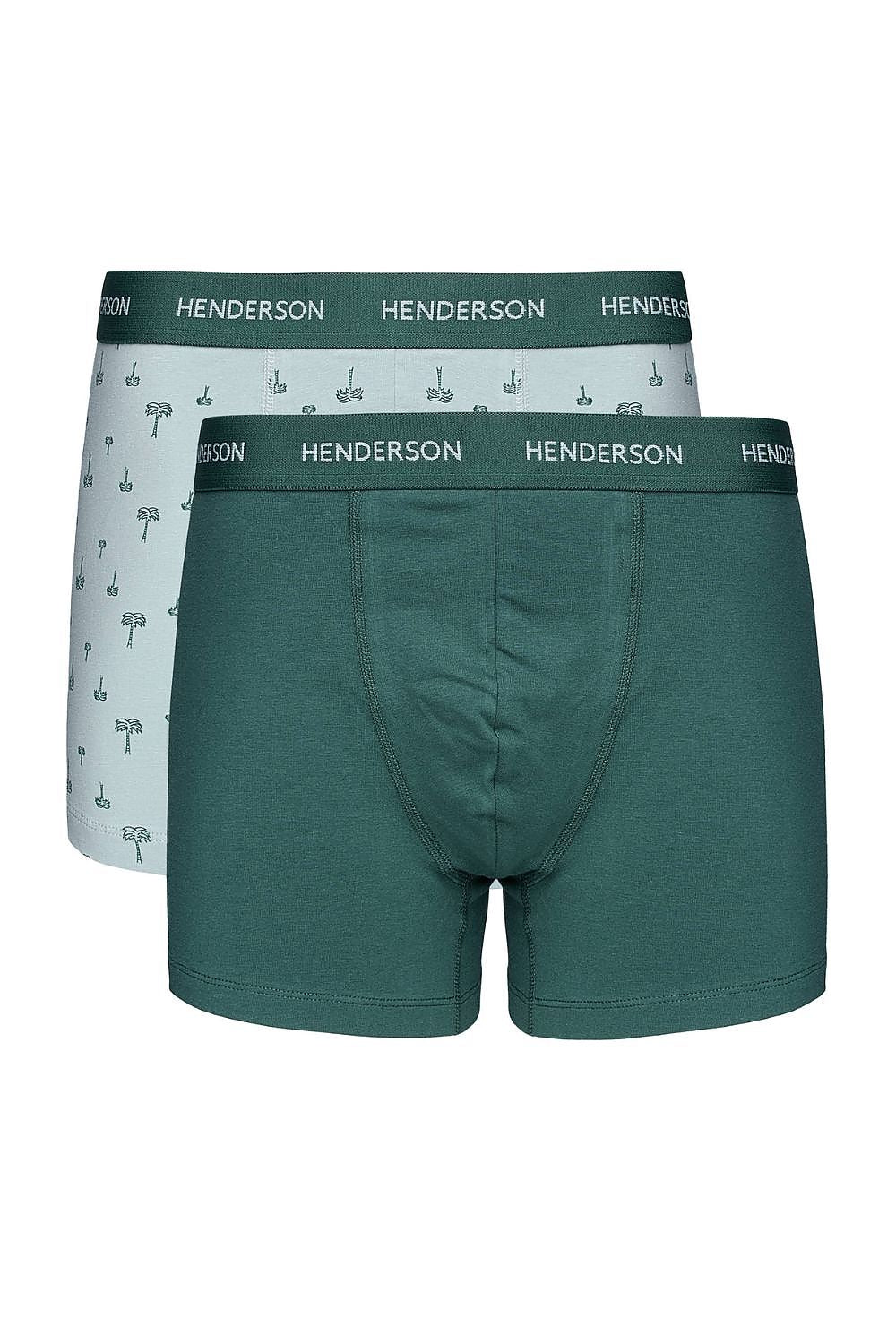   Komplet Bokserki Męskie Model Blank 44522 2pack Green - Henderson 