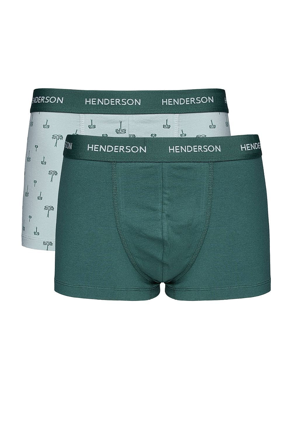   Komplet Bokserki Męskie Model Blank 44521 2pack Green - Henderson 