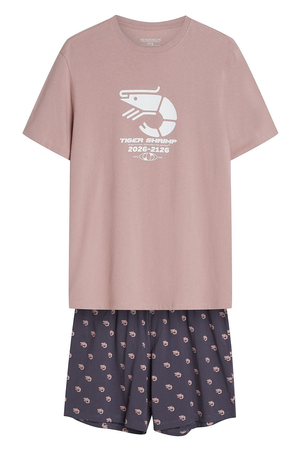   Piżama Męska Model Brad 44520 Pink - Henderson 