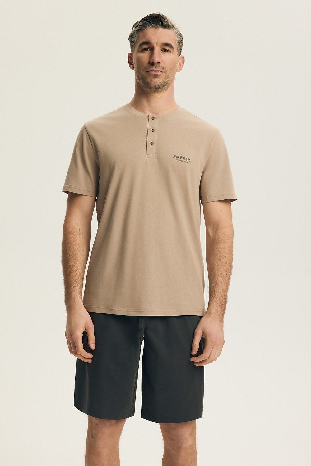   Piżama Męska Model Park 44604 Beige - Henderson 