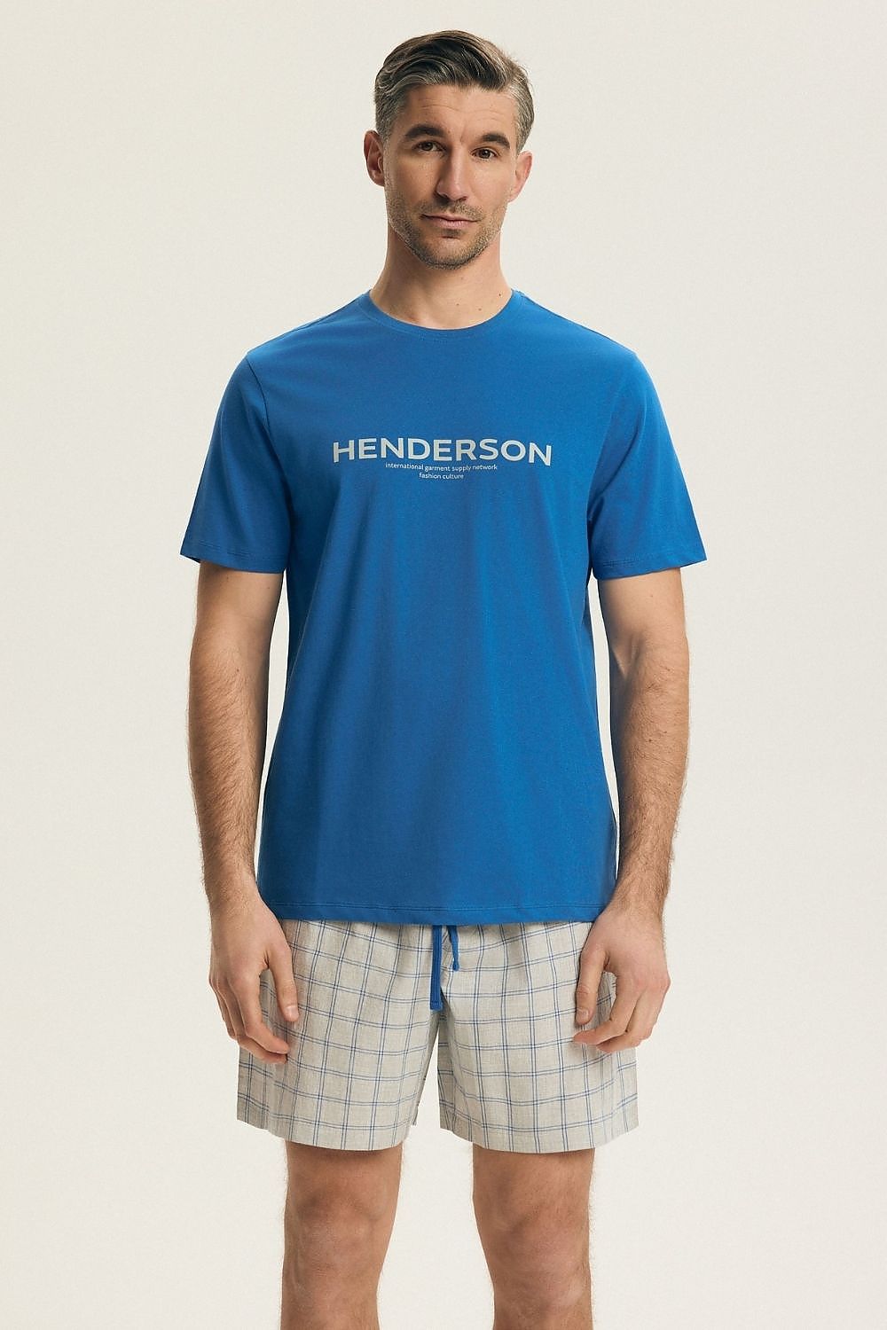   Piżama Męska Model Nori 43453 Blue - Henderson 
