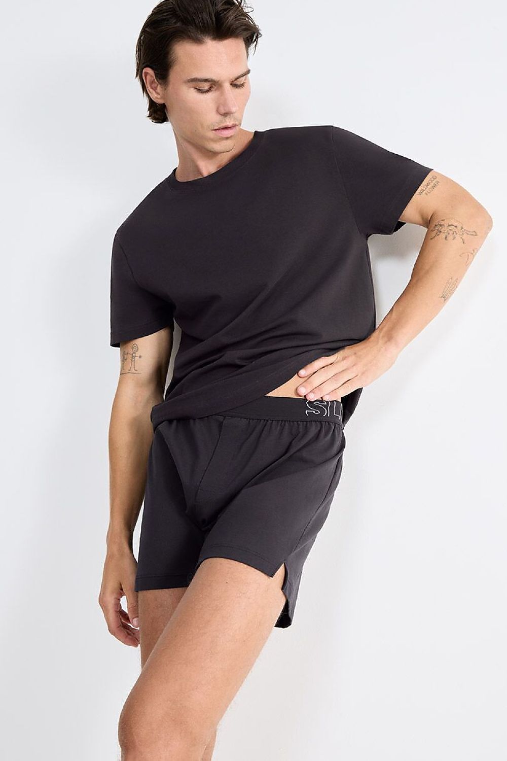   Bokserki Męskie Model Boxer Shorts 10215473-3828 238834 Grafit - Sloggi 