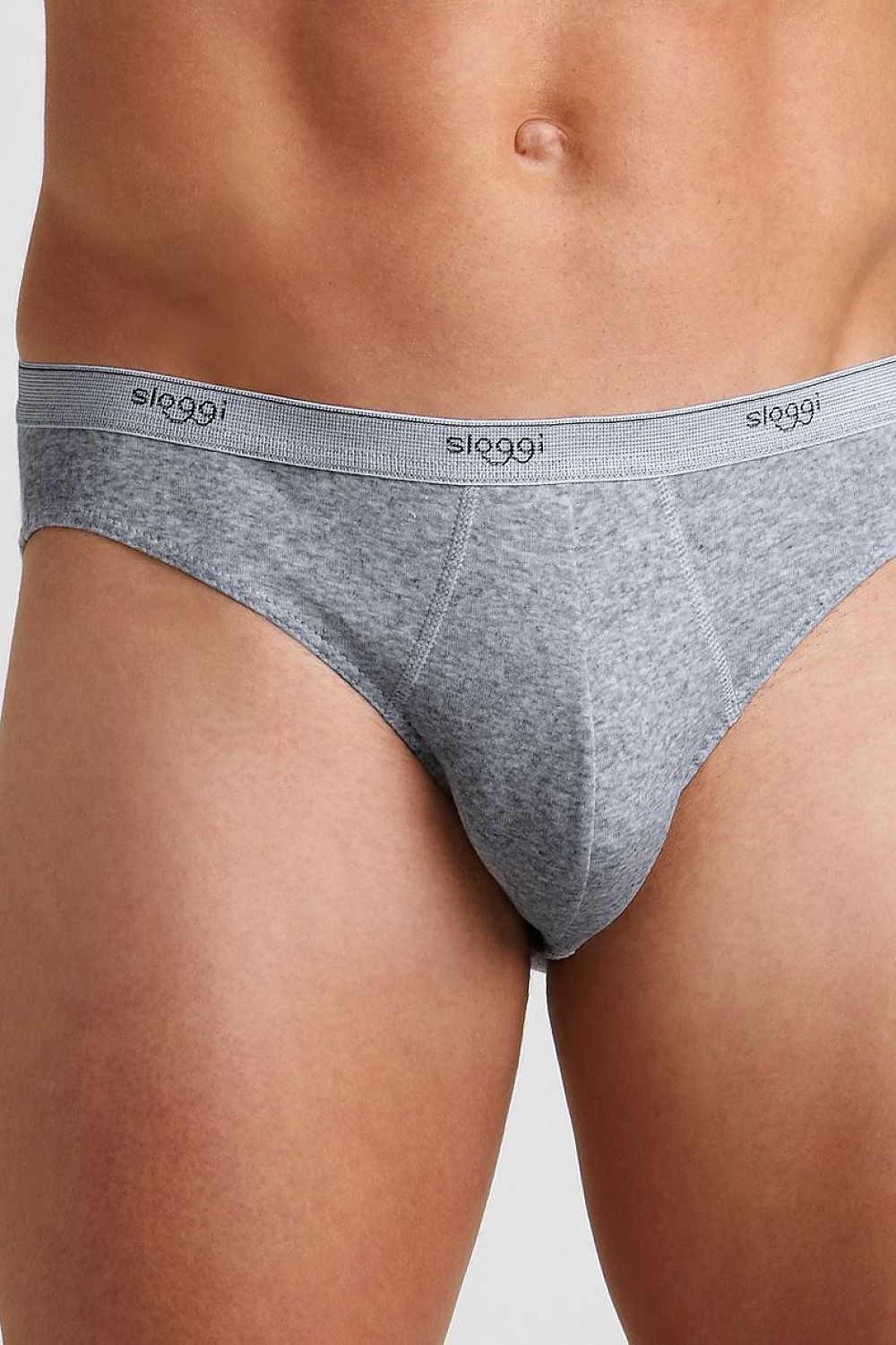   Slipy Męskie Model Men Basic Mini 10004711 202003 Grey - Sloggi 