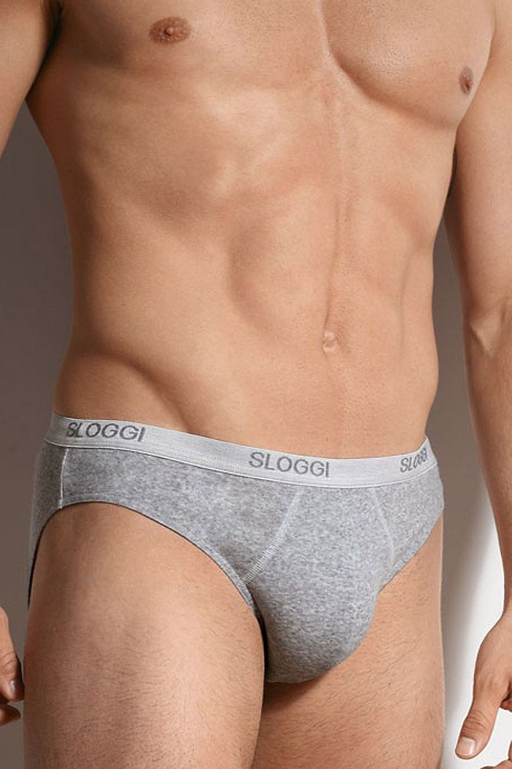   Slipy Męskie Model Men Basic Mini 10004711 202003 Grey - Sloggi 