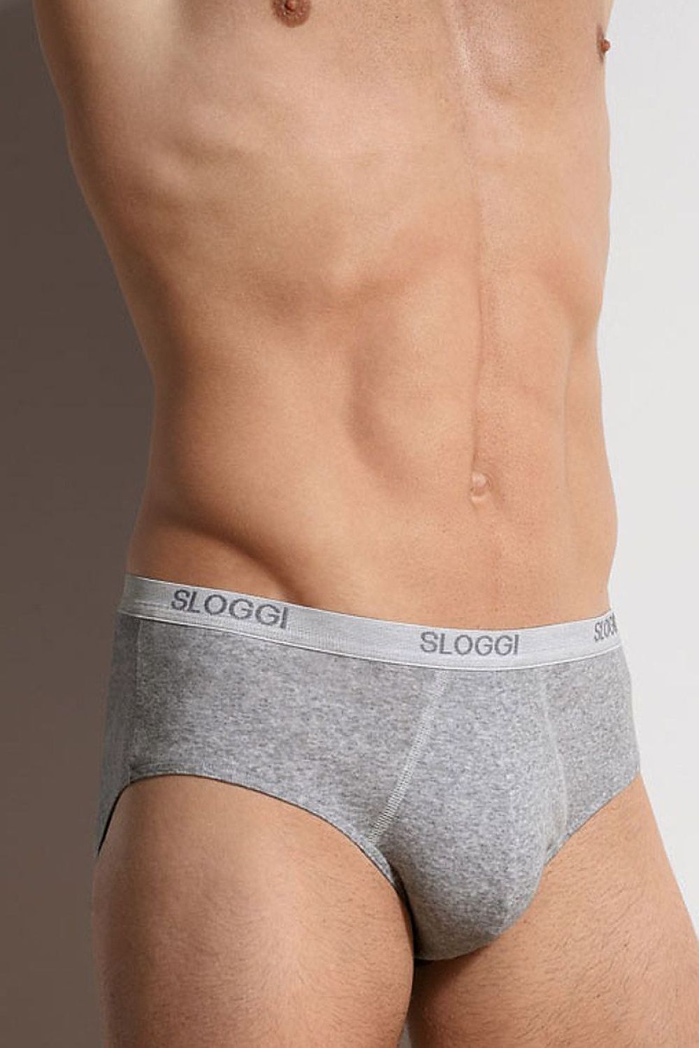  Slipy Model Men Basic Midi 10004712 52498 Grey - Sloggi 
