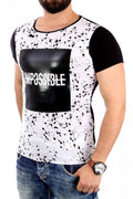   Tshirt Męski Model 17180 Black - YourNewStyle 