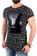   Tshirt Męski Model 17184 Black - YourNewStyle 