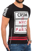   Tshirt Męski Model 17188 Black - YourNewStyle 