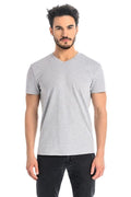   T-shirt Męski Model Dany V 1503 Grey - Teyli 