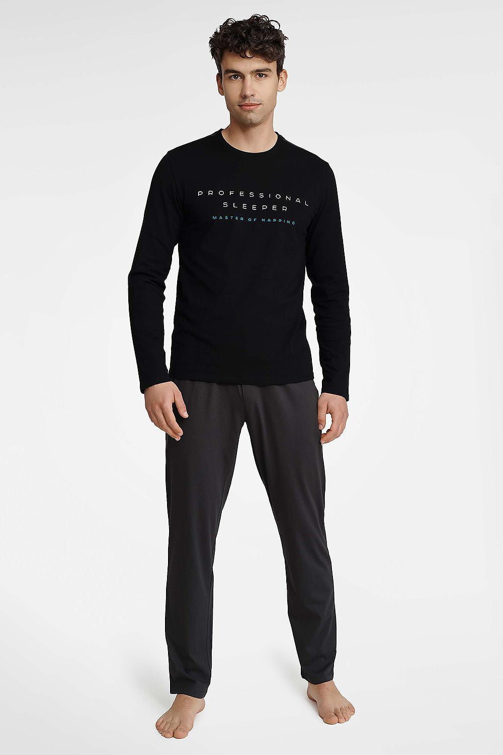   Piżama Męska Model Insure 40963-99X Black/Dark Grey - Henderson 