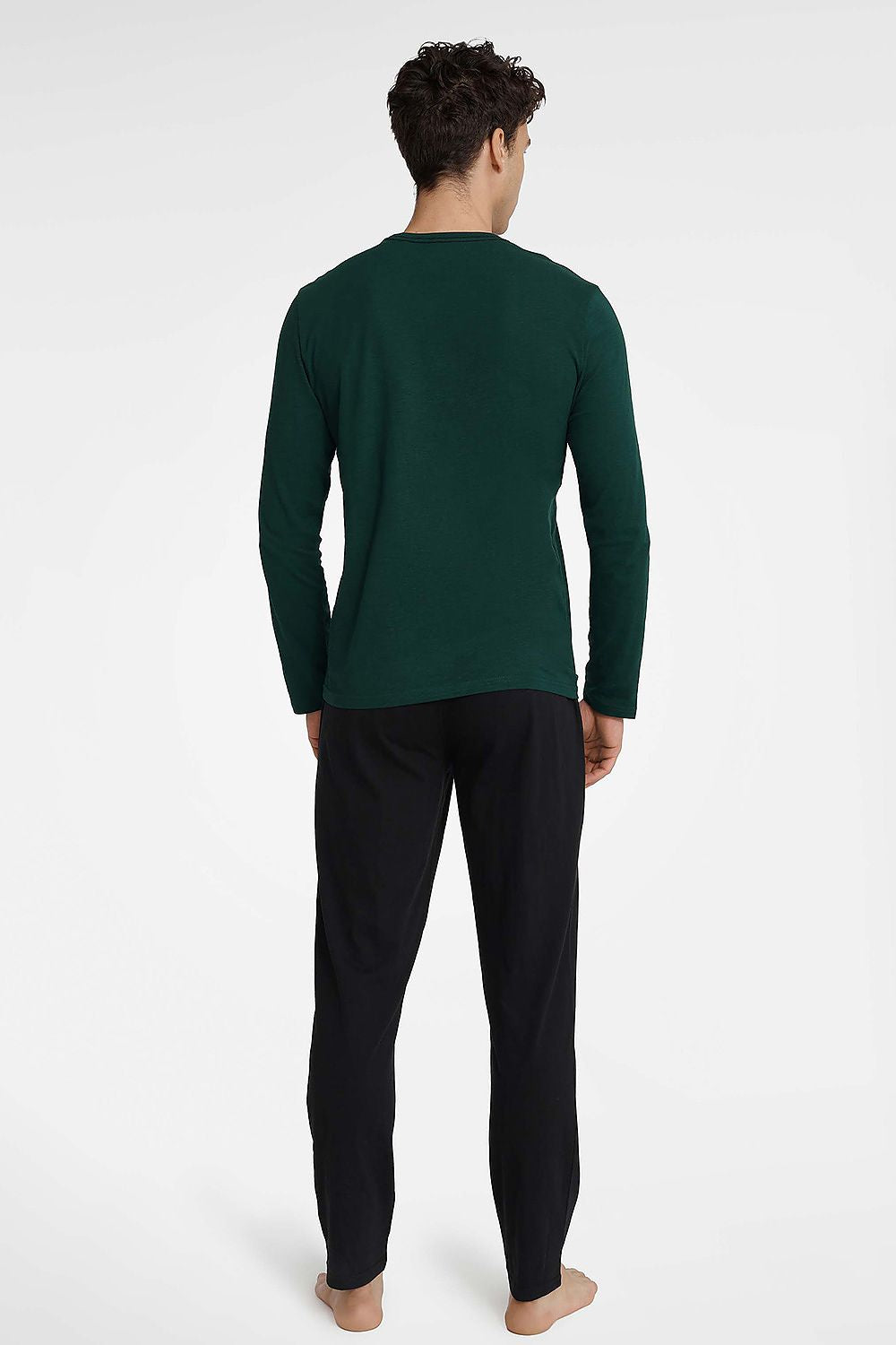   Piżama Męska Model Imress 40952-79X Dark Green/Black - Henderson 